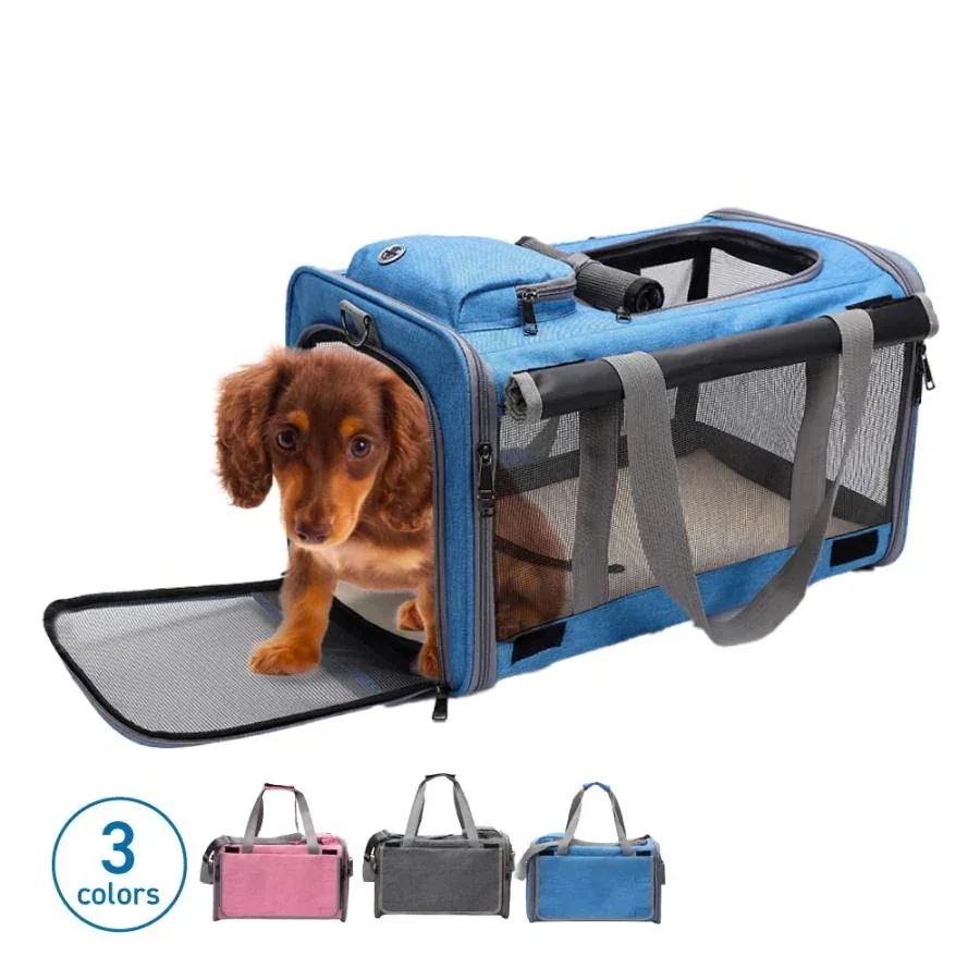 【メガ割 】ペットバッグ 軽量 飛び出し防止 バック ペットキャリーバッグ ペット用品 2way キャリーバッグ ペットキャリーケース 犬 猫 ペットキャリー化粧ポーチ-大容量