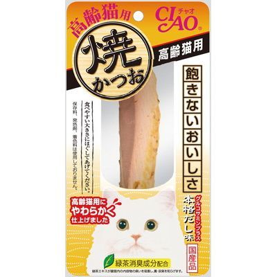 【36個セット】いなばペットフード CIAO焼かつお高齢猫用本格だし味1本