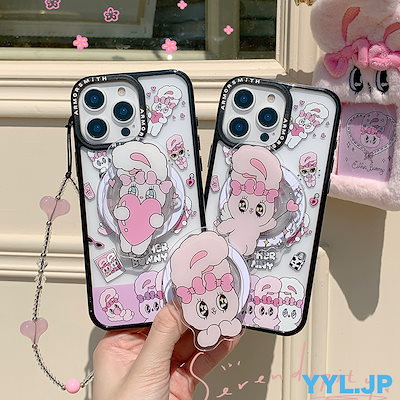 エスターバニー iPhone16pro マグセーフ対応ケース　ミラーカバー B