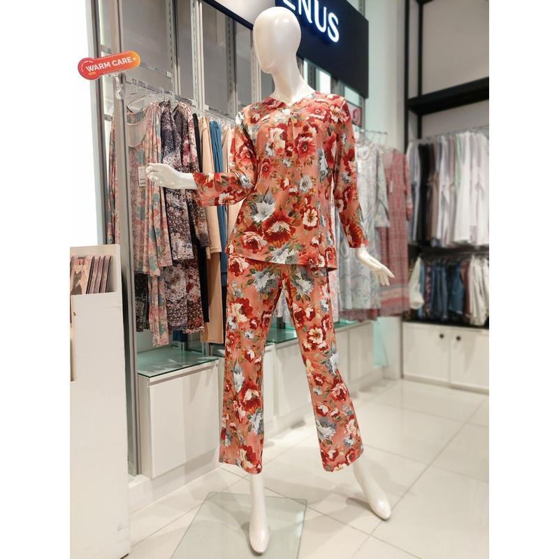 [釜山店] []ポリスパン花柄室内着セット(WPAB242SWPAB242P)