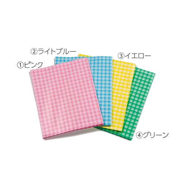 （まとめ） キッズ 高級おはながみ チェック柄 200枚 黄(×20セット) 7,882円