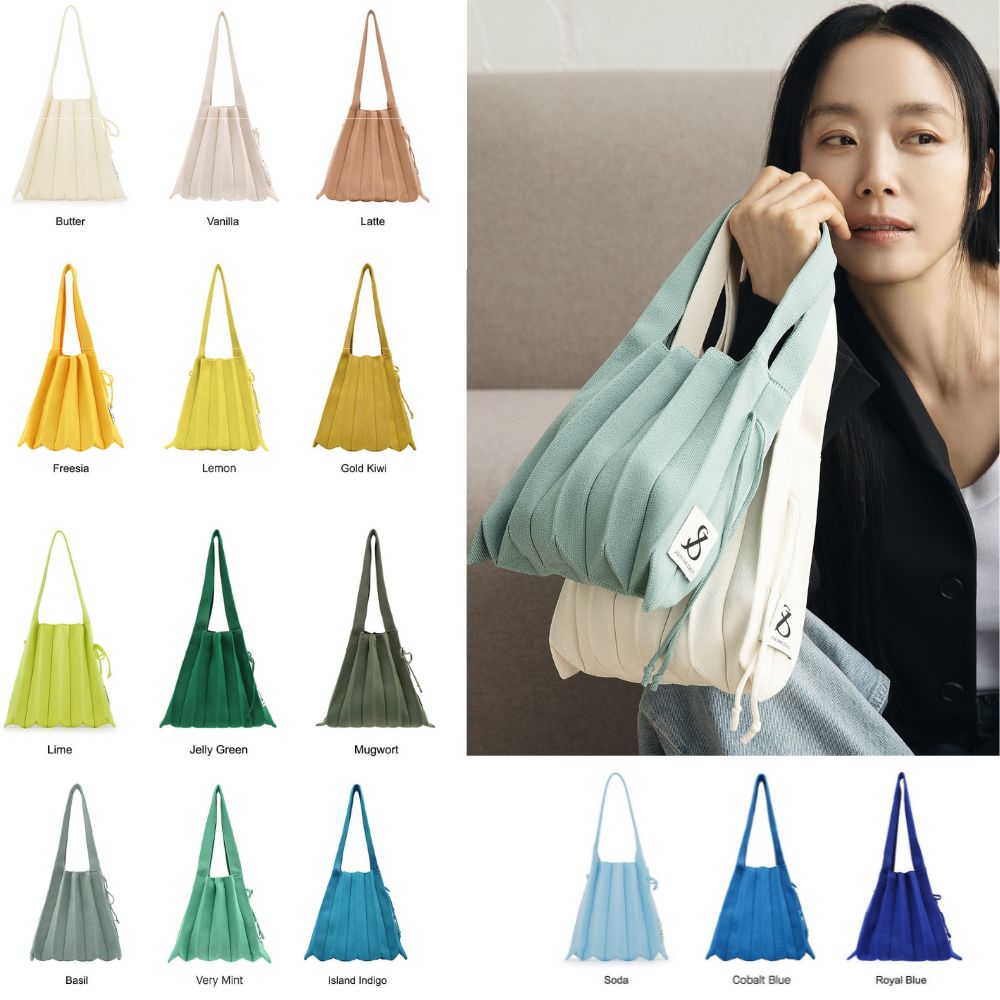 Lucky Pleats Knit S 韓国の人気ドラマ 韓国ファッション トートバック レディース デイリーバッグ