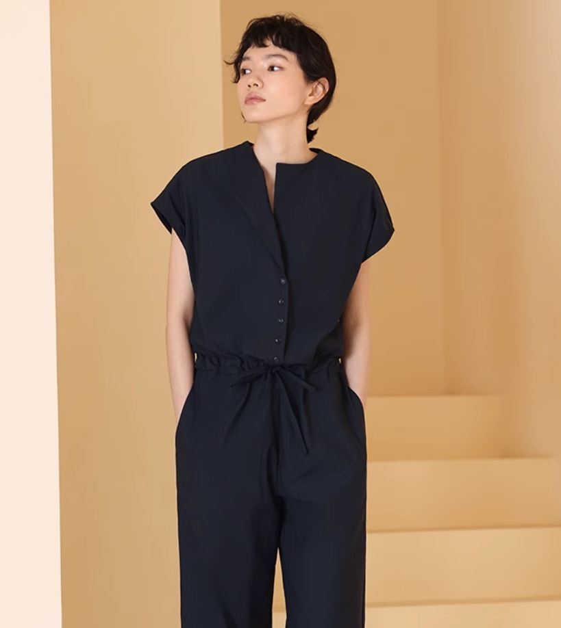 J7253 美品 マーク&ロナ クリースストレッチシャーリングパンツ ネイビーL J7253 美品 マーク&ロナ クリース ストレッチシャーリングパンツ