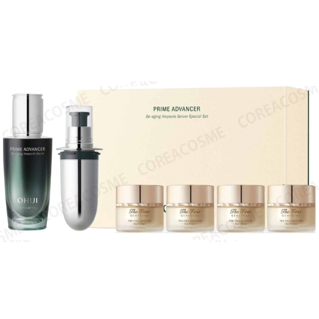 【50ml+50ml】プライム アドバンサー ディエイジング アンプル セラム 企画セット／本体＋レフィル＋アイクリーム5mlx4個