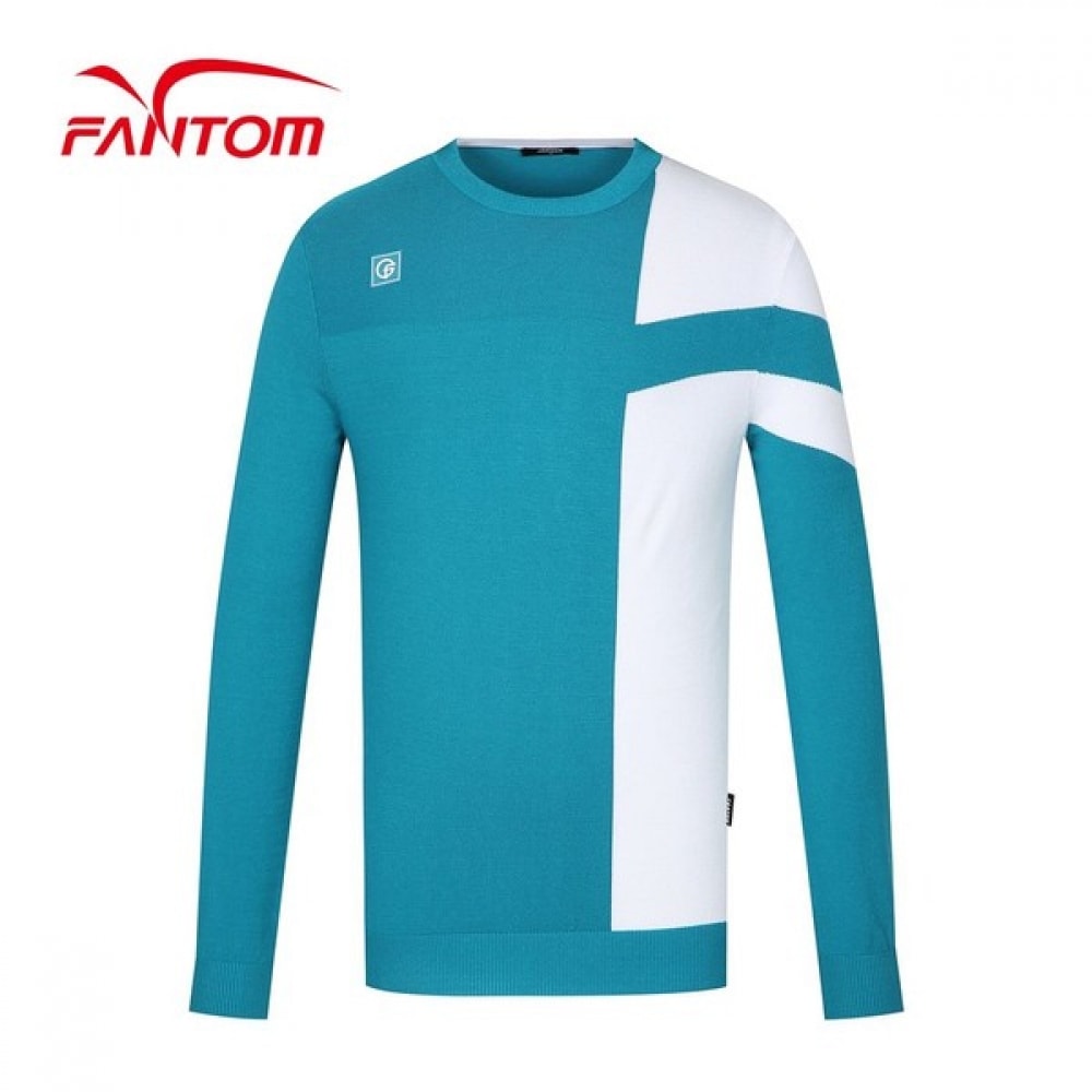 (Phantom) メンズカラーブロックラウンドニット 7,905円