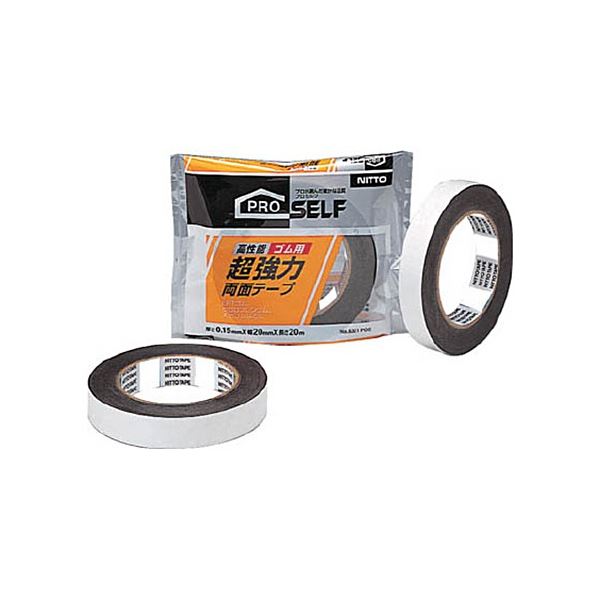 （まとめ）ゴム用 超強力両面テープ No.5321 20mmx20m J1000 1巻[x3] 6,116円