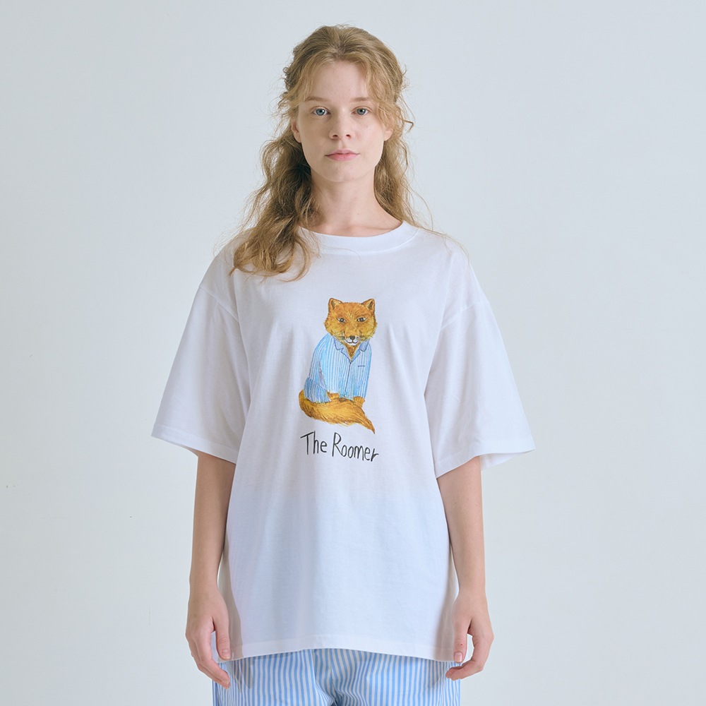ザールームアキツネプリントTシャツ