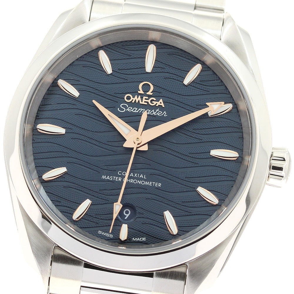 オメガ OMEGA 220.10.38.20.03.002 シーマスター アクアテラ マスタークロノメーター 自動巻き メンズ 良品 箱・保証書付き_932635【中古】