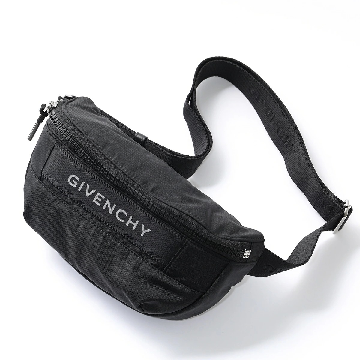 GIVENCHY ジバンシィ ボディバッグ BKU040 K1RG メンズ Gトレック ウエストバッグ ベルトバッグ ロゴ 4G 鞄 001/BLACK