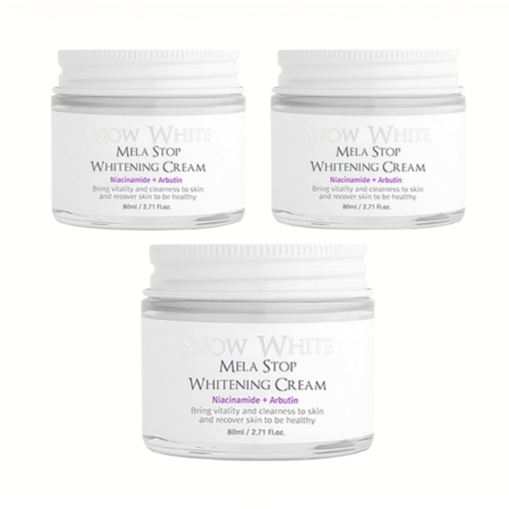スノーホワイト メラ ストップクリーム 80ml 3個