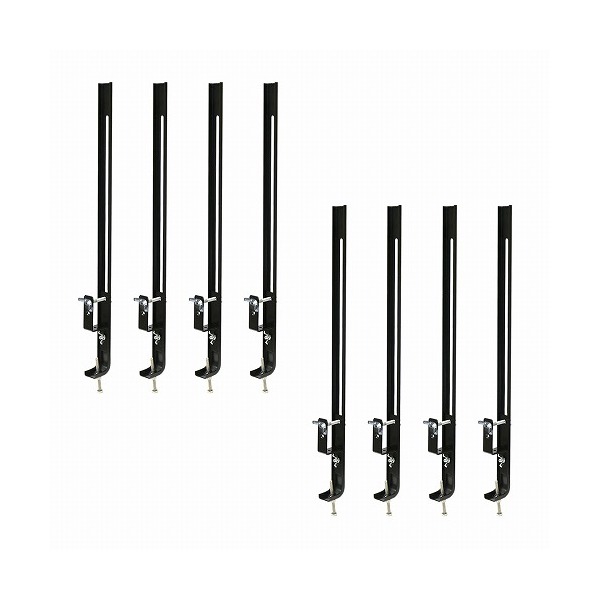 住まいスタイル S-LVCF40-8P ラティス・フェンス壁面用固定金具(下部8個) ブラック メーカー直送