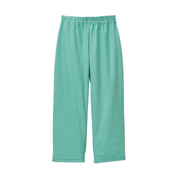 らくらく八分丈パンツクレープ防縮ニット エメラルドグリーン Sサイズ CR857-46-S 1着