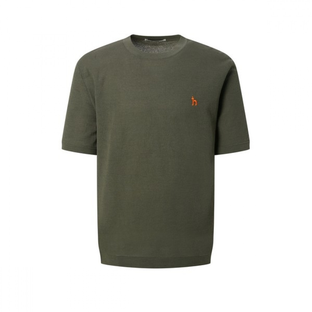 [生け垣] 24SS カーキソリッドコットンブレンド 5パートマニット WHSW4B556K2