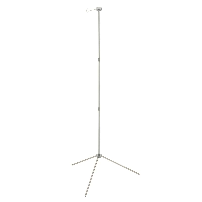 即納：ロゴス(LOGOS) ポータブルランタンポール 71905009 シルバー (約)幅45×奥行40×高さ102cm