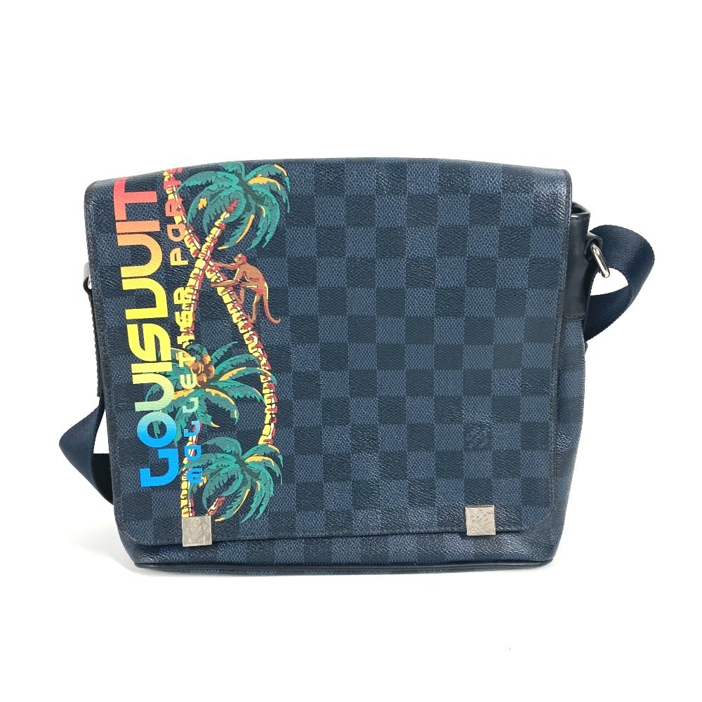 ショルダーバッグ N50005 ディストリクトPM ダミエコバルト 斜め掛け カバン フラップ ダミエコバルトキャンバス ネイビー 60,500円