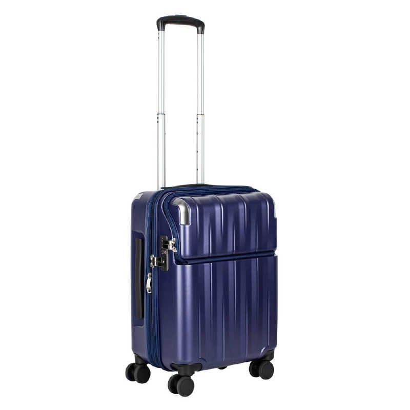 トラベリスト　トップオープン 拡張機能付きスーツケース 機内持込サイズ レスト ［TSAロック搭載］ マットネイビー　76-25072