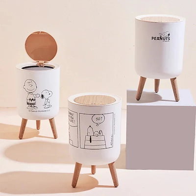 スヌーピー ダストボックス ゴミ箱 ビンテージサリーブラウンスヌーピーライナス スヌーピー ダストボックス ゴミ箱 ヴィンテージサリーブラウン