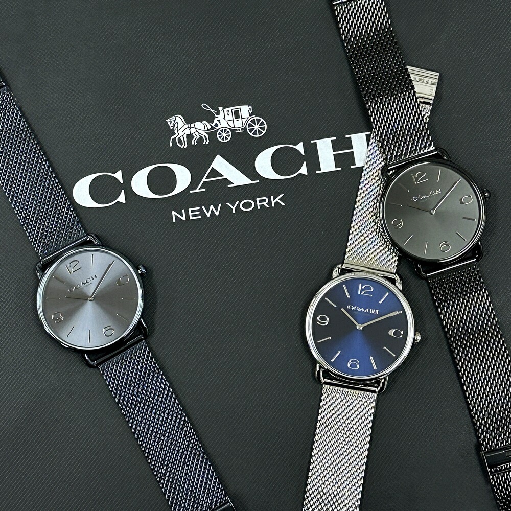 コーチ 腕時計 手表 メンズ ビジネス エリオット シンプル ステンレス メタル 時計 20代 30代 40代 50代 60代 誕生日プレゼント 男性 友達 父 夫 彼氏 結婚 記念日 プレゼント ポ
