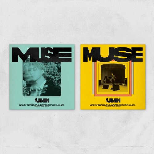 ジミン-MUSE（一般盤）[BLOOMING ver./SERENADE ver. セット] - 各アルバムごとのパッケージボックス+CDスリーブ+フォトブック+カードセット+アースポスター+インスタ