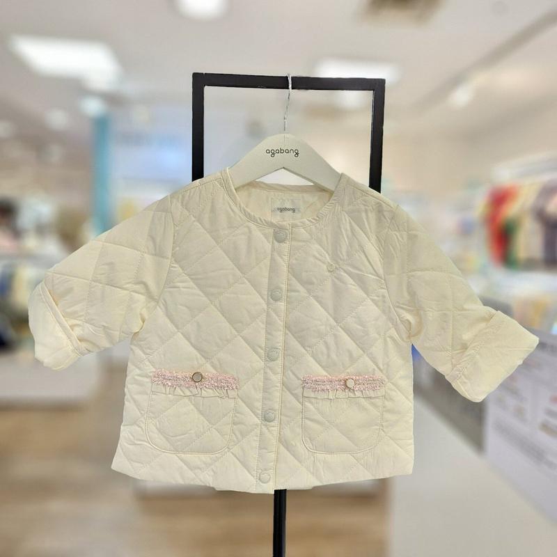 春風が吹く時暖かく着られる春のキルティングジャンパー_ESS