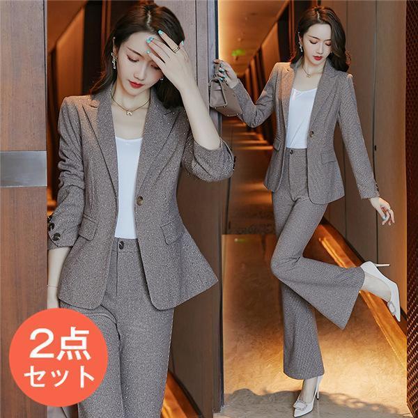 スーツレディース上下セット春秋パンツセットパンツスーツビジネススーツリクルートスーツ女性事務服就活就職入社式発表会