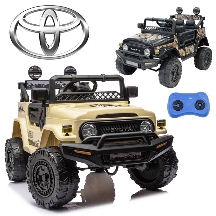 電動乗用カー TOYOTA FJ40 クルーザー プロポ付き サウンド機能 乗用玩具###乗用カー2099###