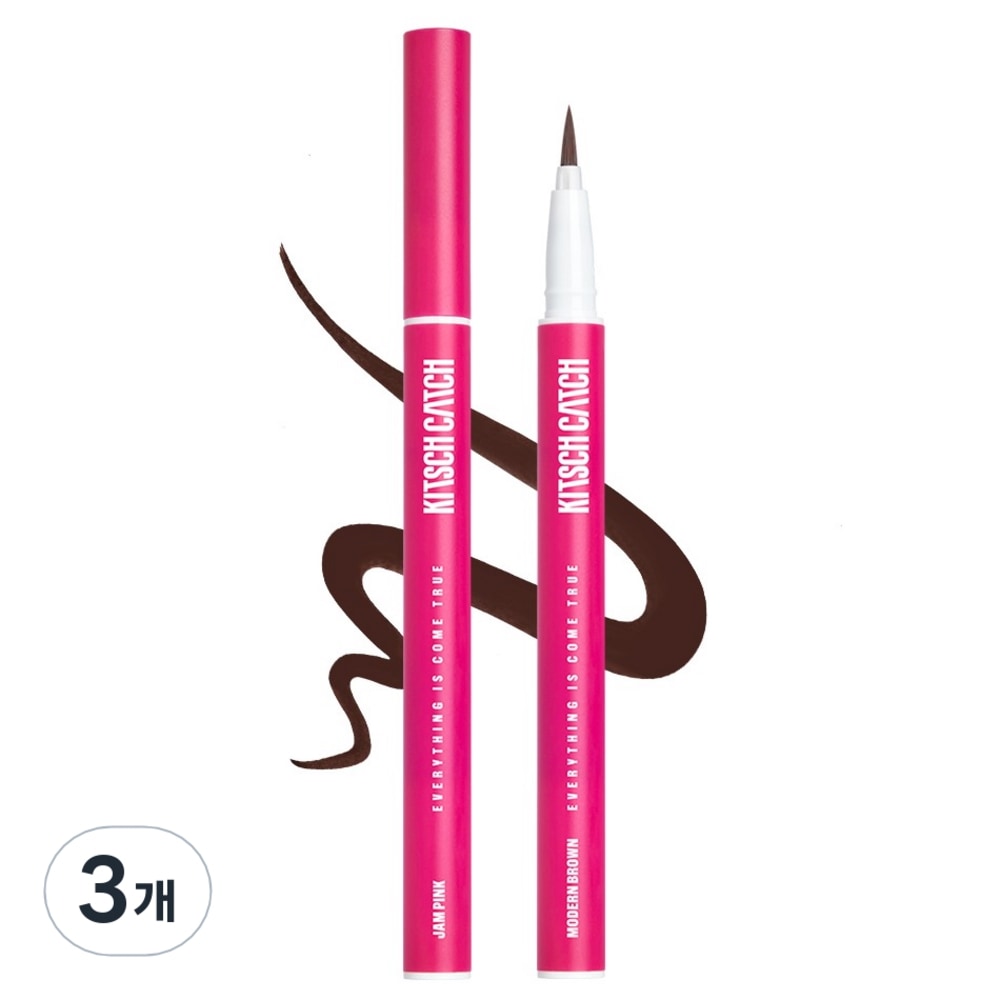 キチキャッチ フェスティブアイライナー 05gモダンブラウン3本