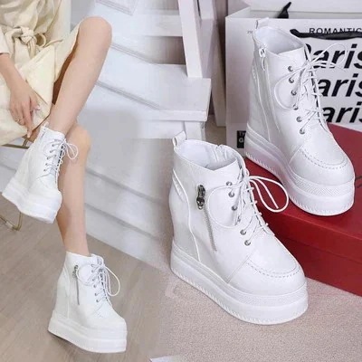 厚底 ブーツ ショートブーツ 15cm パンプス 靴 シューズ 韓国ファッション