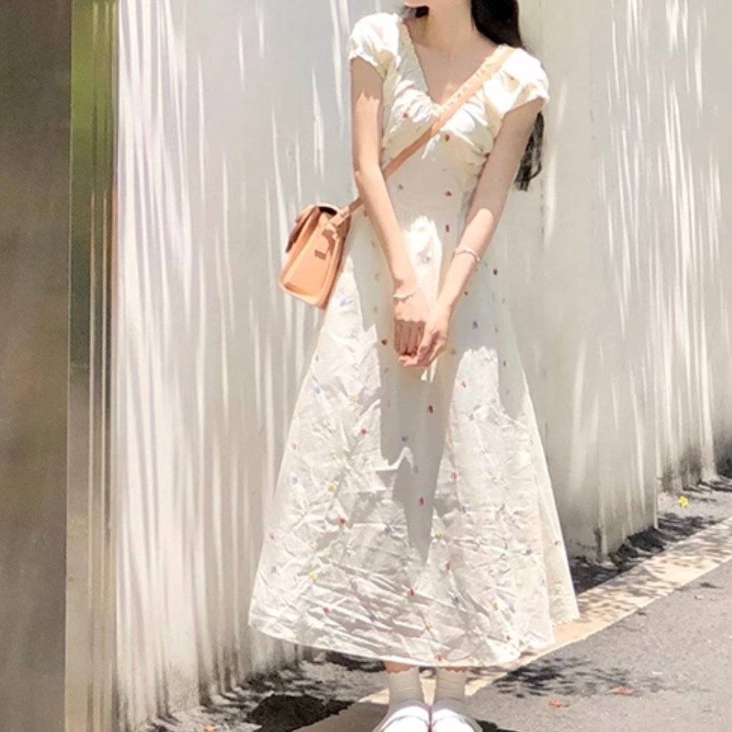 レディース ワンピース デート フレアワンピース ワンピドレス ロング ロング丈 袖なし ノースリーブ 襟付き ハイネック セミフレア Aライン 切り替えデザイン ウエストマーク かわいい