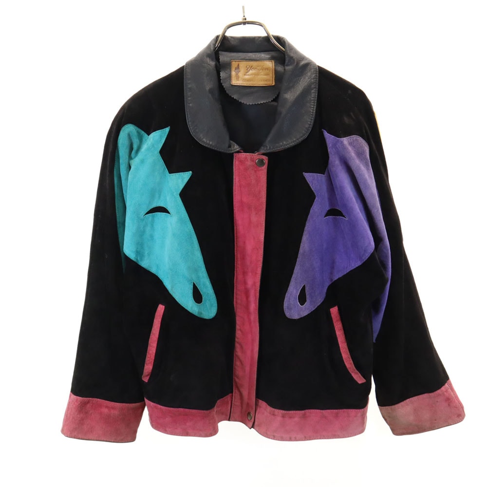 yoo tin レザージャケット ブラック 他 レディース