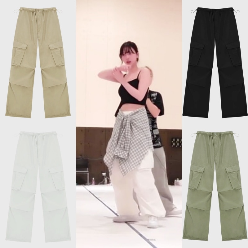 Aespa KARINA 着用 PARACHUTE CARGO PANTS