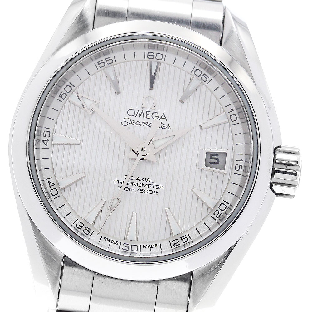 オメガ OMEGA 231.10.30.20.02.001 シーマスター アクアテラ デイト 自動巻き レディース 良品 _893529【中古】