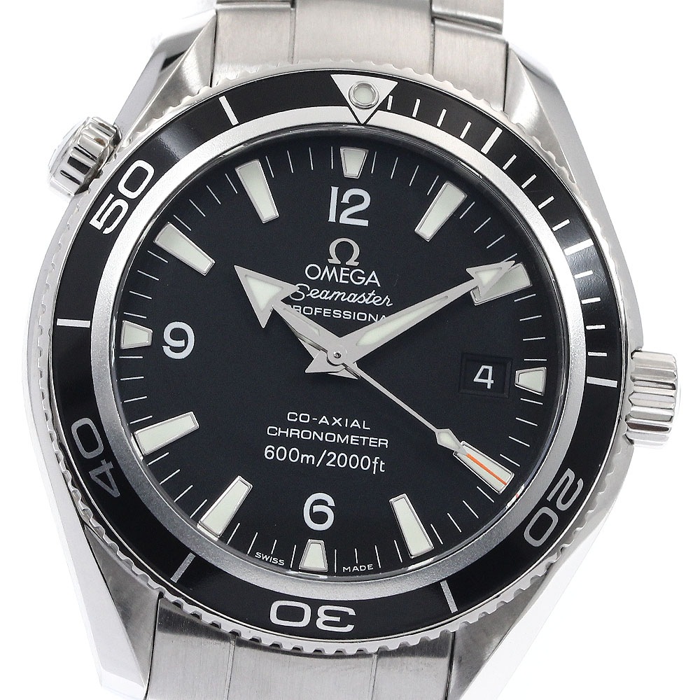 オメガ OMEGA 2201.50 シーマスター プラネットオーシャン 600M デイト 自動巻き メンズ 美品 _891473【中古】