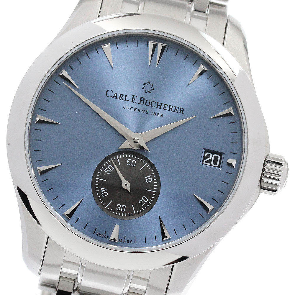 カール F.ブヘラ CARL F.BUCHERER 00.10924.08.53.21 マネロ ペリフェラル スモールセコンド 自動巻き メンズ 美品 箱・保証書付き_902989【中古】