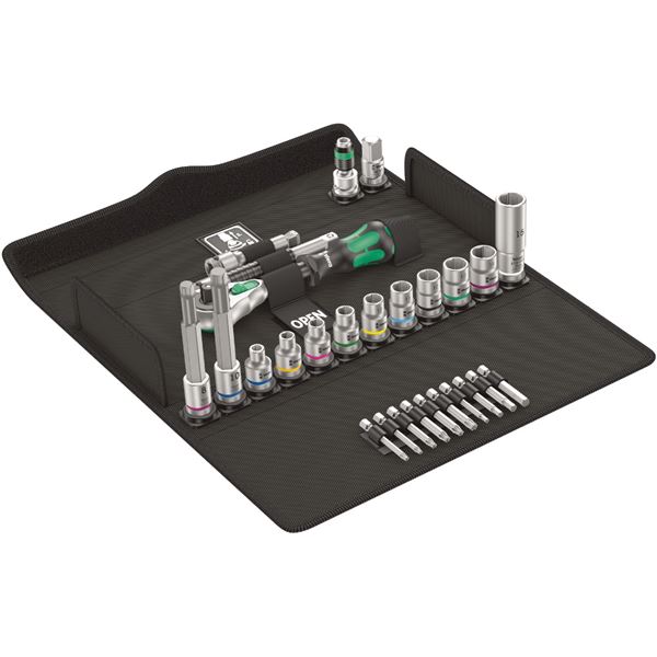 WERA ヴェラ 差込角 3/8inch 27点組 自転車整備 メンテンス用 ソケットレンチセット 004175 工具 ツール DIY 作業工具 道具