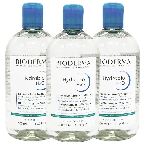 イドラビオ H2O (青) 500ml×3本セット[9020/1702] 宅配無料 クレンジングウォーター