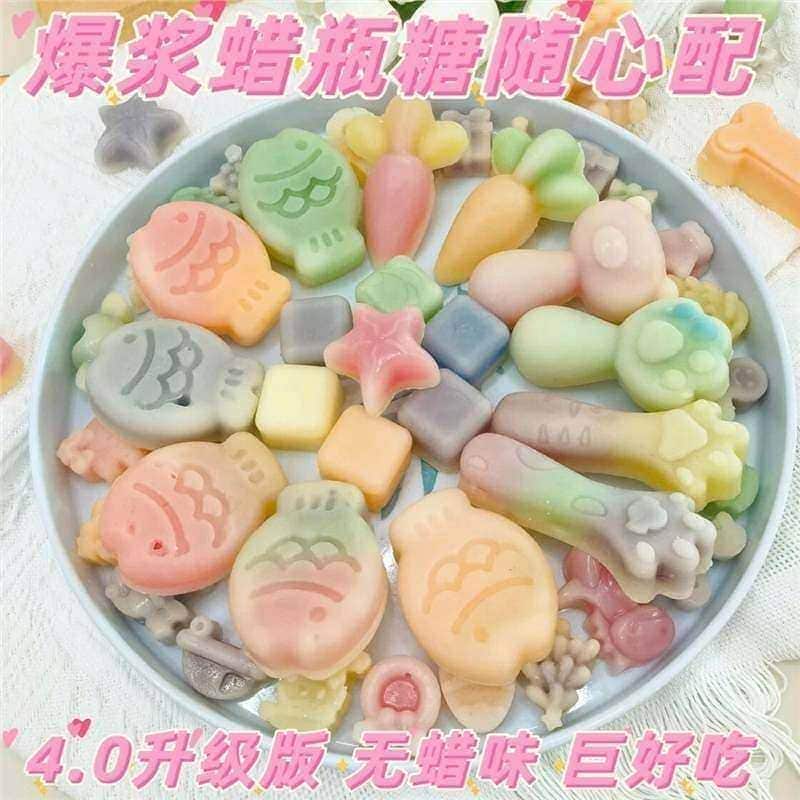 メガ割母の日ワックスボトルキャンディー食用子供用スパイシーピンタンlサイズネットセレブスナック100個 V212