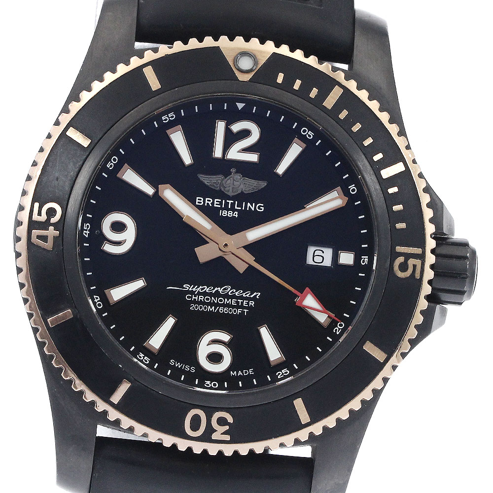 ブライトリング BREITLING U17368 スーパーオーシャン オートマチック46 デイト 自動巻き メンズ 保証書付き_895390【中古】