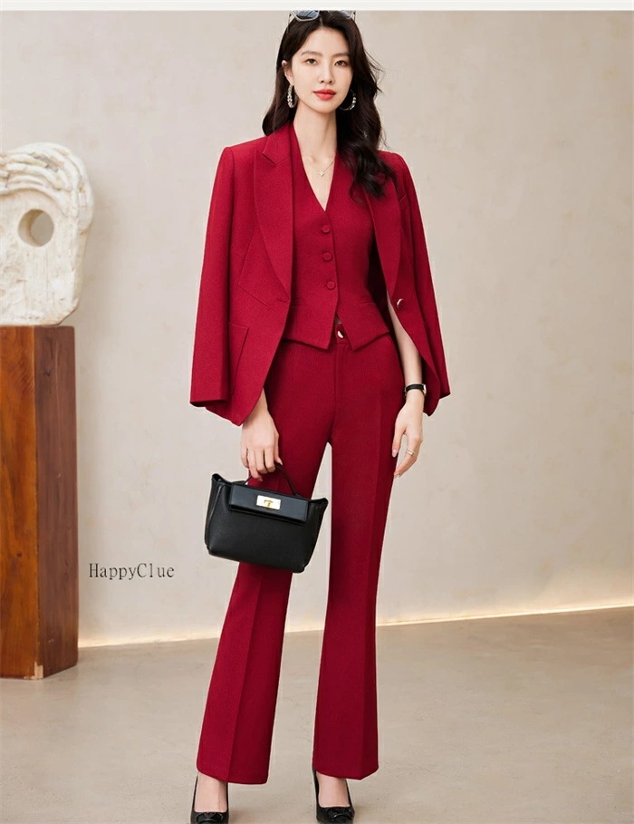 スリーピース スーツ レディース パンツスーツ ミセス セットアップ OL通勤 オフィス 事務服 ビジネススーツ リクルートスーツ スーツセット ママスーツ 母 卒業式 入学式 入園式 テーラードジャ