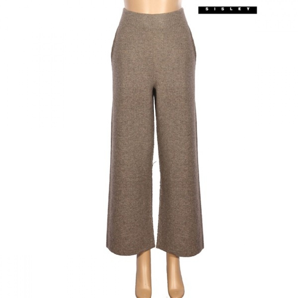 (シスレー) シスレー縦リブニットロングパンツ SAKSA1441_MW