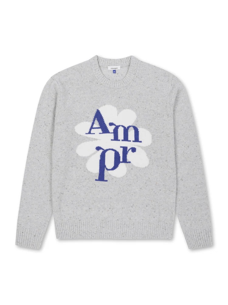 AMOUPRE ampr nefsa lambswool sweater (LIGHT GRAY) クリエイティブディレクター チョ·セホ 韓国の人気ファッションブランド