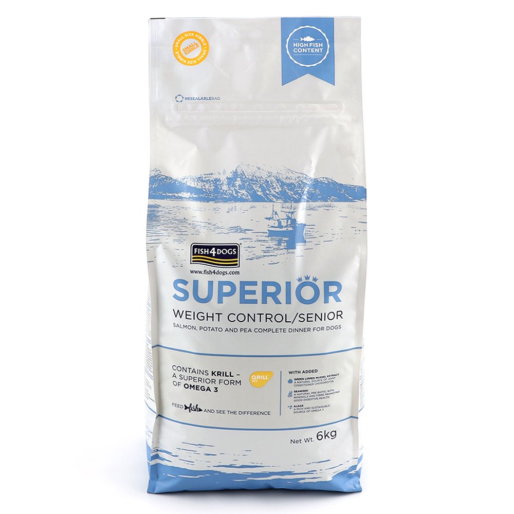 ドッグフード　フィッシュ４ドッグ　スーペリア　ウェイトコントロール　６ｋｇ　ＣＲＣ45―05―99―00―00