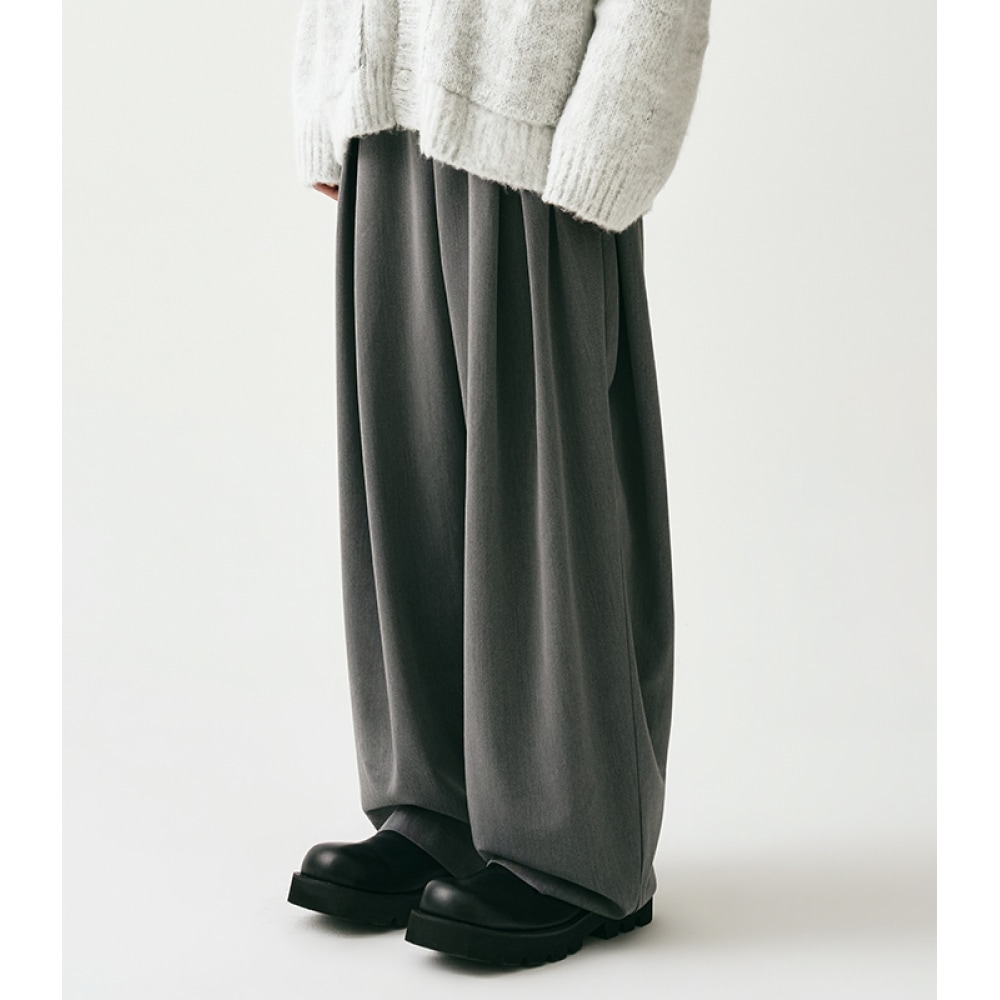 アヴァンドレスピンタックジャーパンツグレー