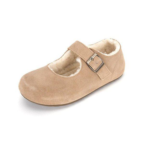 ファー裏地付きウィンターレディースメリージェーン51652256IP