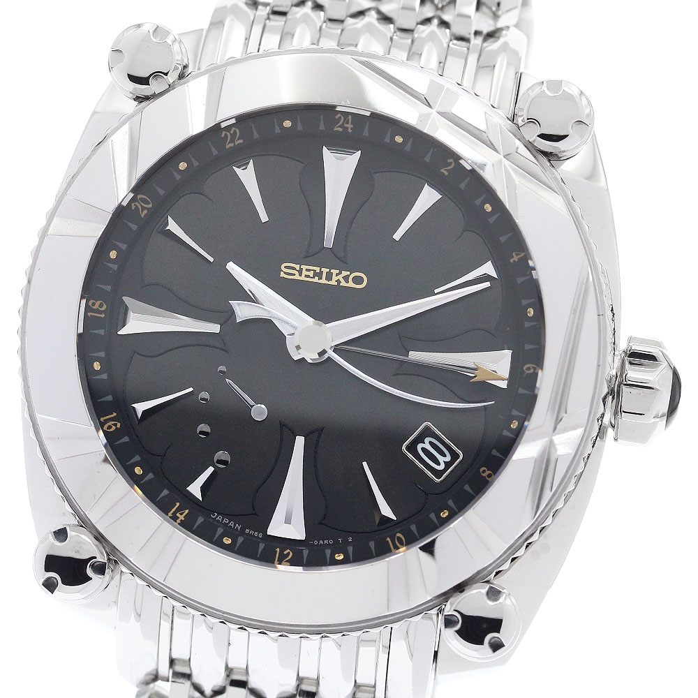 セイコー SEIKO SBLA067/5R66-0AW0 ガランテ GMT スプリングドライブ メンズ 良品 _900428【中古】