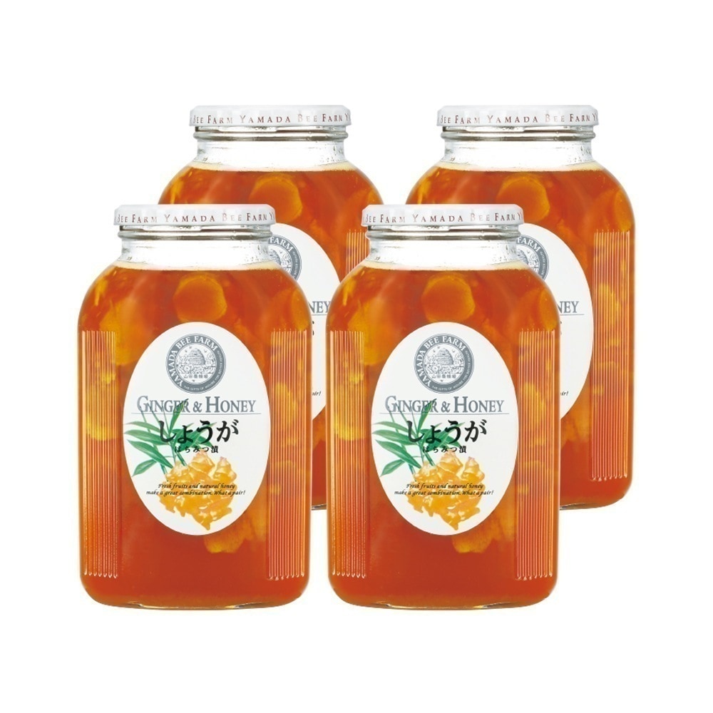【山田養蜂場】 しょうがはちみつ漬 900g 4本 敬老の日