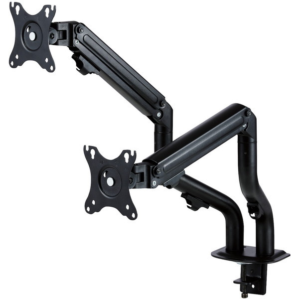 DPA-DL05BK ブラック モニターアーム ロング アーム デュアル 2画面 メカニカルスプリング式 グロメット式 5軸 メーカー直送 9,237円