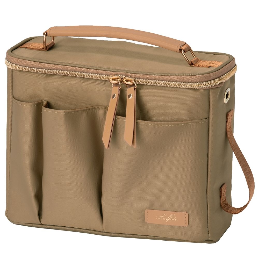 （まとめ買い）収納 Laffite キャリングボックス PCケース ベージュ LF002BE [x3]