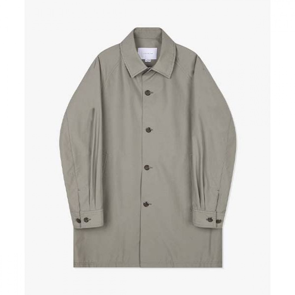 [リバークラッシュ] LKS20301ライトカーキセミオーバーフィットシャツ型トレンチコート