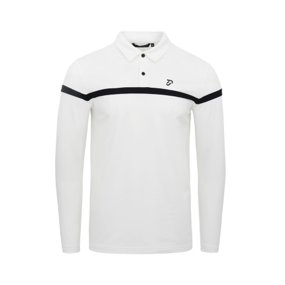 IAN POULTER DESIGN [IJP DESIGN] Ian Poulter Design メンズコートまたは起毛カラー T シャツ-IPM4FTS911 WH